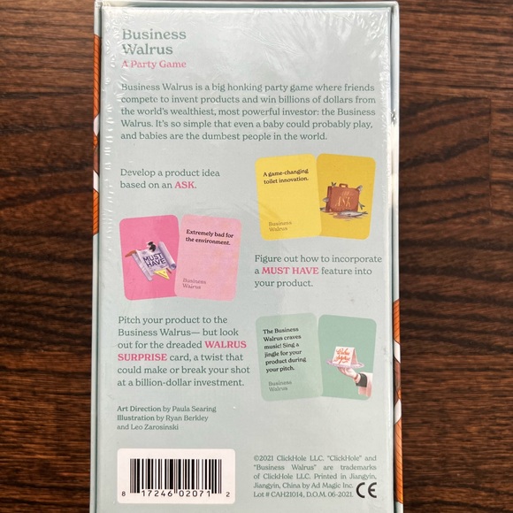 Business Walrus: A Party Game | NIB - Picture 2 of 2